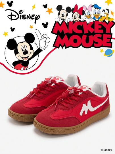 Disney 1 Pair Mickey Mouse Collaboration Children's Sneakers, Suitable For Daily Wear, Festivals, Sports, Outdoor Activities, Comfortable, Non-Slip, Breathable (Boys' Sneakers, Boys' Skate Shoes, Children's Sneakers, Girls' Sneakers, Girls' Skate Shoes)