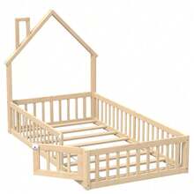 Kids Bed Frames, Headboards & Footboards - Natural + Pine + 90cm*200cm - View 11
