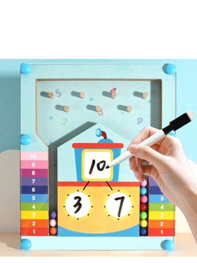 10 件儿童早教数字分解串珠游戏，婴儿启蒙数学能力教育益智玩具