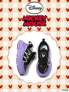 Disney 1 Pair Kids' Sneakers, Suitable For Daily Wear, Festivals, Sports, Outdoor Activities, Comfortable, Non-Slip, Durable, Breathable (Boys' Sneakers, Boys' Skate Shoes, Kids' Sports Shoes, Girls' Sneakers, Girls' Skate Shoes) - Black - View 2