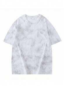 Made In Japan, Spring/Summer Cotton, Round Neck, Loose Fit, Versatile, Simple, English Print Short-Sleeve T-Shirt - White - View 6