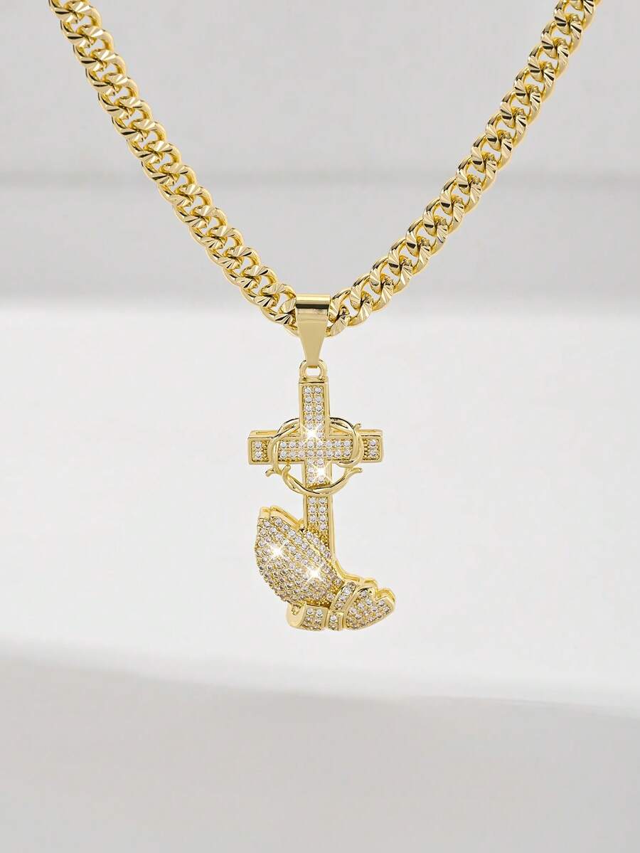 Women Pendant Necklaces - Yellow Gold - View 1