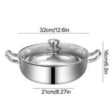 32cm Uncoated Stainless Steel Wok, Induction Cooktop Compatible, & , With Glass Lid, 3-Ply Stainless Steel, 316 Stainless Steel - No Coating - View 3