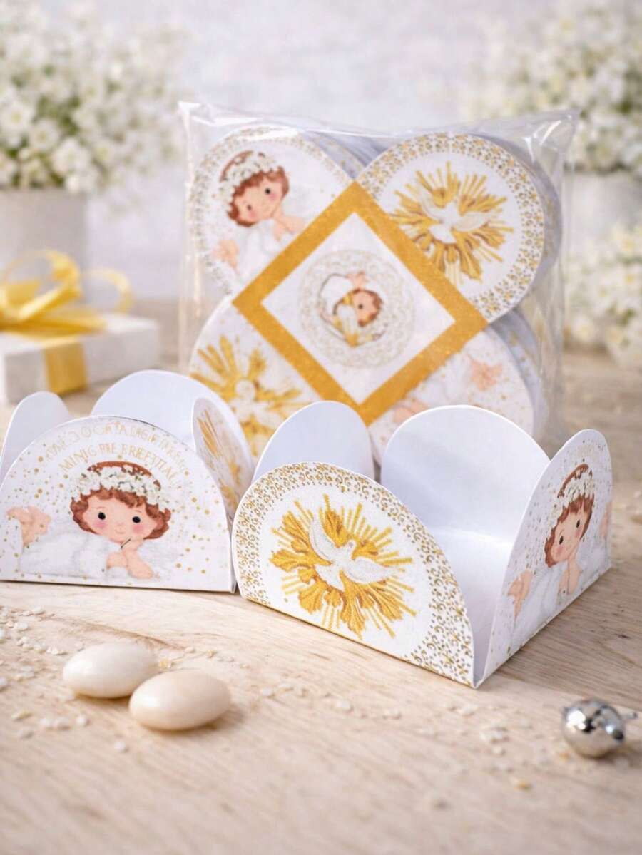 50 UNITS GOLDEN PARTY CANDY MOLDS FOR BAPTISM - 金色 - 查看 1