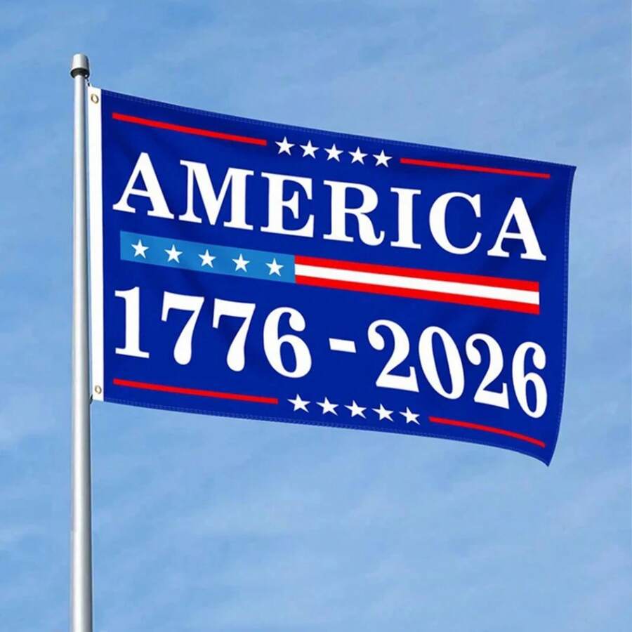3x5 Feet United States 250th Anniversary 1776-2026, Independence Day, 250 Years America Birthday Outdoor Parades - 款式2 - 查看 1