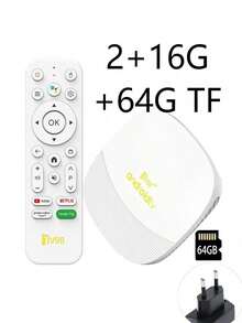 Q96 OHP TV98 ATV Max 安卓 14 电视盒，全志 H313 芯片，支持 WiFi 6、4G/5G、蓝牙、8K、4K AV1 全高清智能媒体播放器，具备语音控制和手机屏幕镜像功能，适合家庭使用 - 白色 - 查看 14