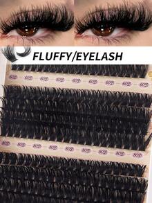 Lash Clusters Eyelash Extensions Clusters Natural Individual Lashes D Curl 240 PCS False Eyelash 10-18MM Clusters Volume Individual Lashes Cluster At Home Use Lash Clusters, Eyelash Clusters, Individual Eyelashes, Lashes, Fake Lashes - D - View 2