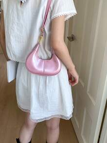 Compact And Elegant Crossbody Handbag, 2026 New Model, Women's Retro Style, Versatile, Simple And Fashionable, Light And Luxurious, High-End And Exquisite. - Pink - View 7