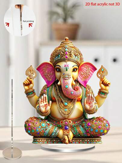 1 tượng trang trí bằng acrylic, đa năng dùng để trang trí nhà cửa và xe hơi theo chủ đề tôn giáo, phù hợp cho phòng khách, văn phòng, quán cà phê, nội thất xe hơi, là món quà sinh nhật hoàn hảo cho bạn bè - Chất liệu nhựa, chủ đề tôn giáo.