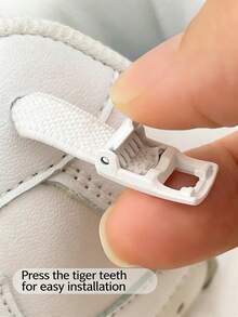 弹性免系鞋带，带锁扣，适用于运动鞋、休闲鞋、小白鞋、篮球鞋、跑步鞋、夏季训练鞋、返校用品、靴子配件，适合户外、运动、旅行、居家、办公、学校等各种场合，纯色可选。 - 白色 - 查看 8