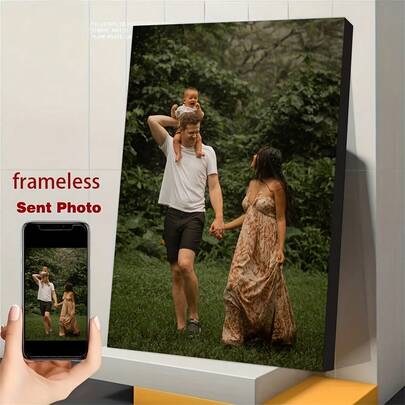 1 pieza Impresión de arte en lienzo sin marco personalizada, arte de pared en lienzo personalizado, adecuado para baño, dormitorio, oficina, decoración de pared de sala de estar, decoración del hogar, arte de pared en lienzo, póster de habitación, póster personalizado, póster, decoración de habitación, marco opcional, multiusos, duradero, decorativo, sala de té, hogar, jardín, oficina, adecuado para aniversario, Día de San Valentín, Día de la Madre, cumpleaños, Día del Padre, graduación, boda, inauguración de la casa, ambiente acogedor, decoración de otoño