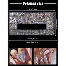 EBANKU Professional 9800 Pcs Mixed Shape Nail Rhinestone Kit With Picker Dotting Pen For Acrylic Nail Art - 如圖所示 - 查看 5