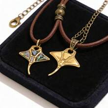 1pc 304 Stainless Steel 18K Gold-Plated Manta Ray, Turtle, Starfish Ocean Element Pendant DIY Charm Jewelry Necklace Bracelet Making Accessories - Hanging Ornament - View 1
