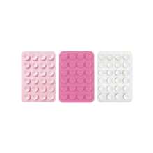 3pcs Silicone Suction Cup Phone Holder, Black, White, Light Pink Suction Cups, Suitable For Smartphones, Non-Slip Adhesive Grip, Supports Hands-Free Viewing, Video Calls, Gaming, Dashboard & Bedside Use, Portable Phone Stand, Gift For Friends, Ideal Holiday Small Gift - Multicolor - View 13