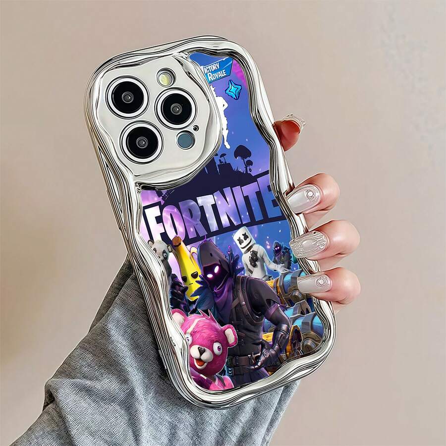 Funda para teléfono Characters Adventure Compatible con fundas para teléfonos 17 16 Pro Max 15 Pro Max 13 y 12 Fabricada en material TPU que proporciona protección contra golpes y caídas Un gran regalo para amigos y familiares de los jugadores - Plateado - Ver 1