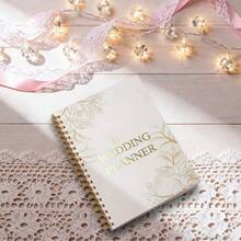 DANPERJI 1 A5双册婚礼筹备策略：新年+圣诞节婚礼策划精装手册+新娘日程表，伴娘礼物选择 - 5.5*8.3英寸 - 查看 5