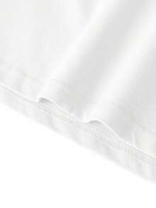 Y2K Print Off-The-Shoulder Short Sleeve T-Shirt, Women's, Summer Wear, 2026 New Fashionable Innerwear/Outerwear, Loose Fit, Slimming, Off-The-Shoulder, Sexy, Versatile Top - White - View 5