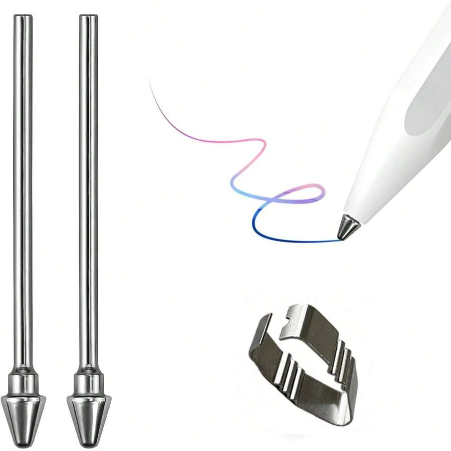 Plastic/Metal Nib Replacement Set Compatible With Samsung Galaxy Tab S10/S9/S8/S7/S6 Series S Pen And S25/S24/S23/S22 Ultra Phone S Pen, Includes Nibs, Clip And Storage Box - Multicolor - View 1