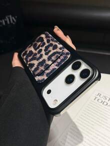 Cheetah,Leopard Print Leopard Print Card Holder Phone Case Compatible With IPhone 17, New Slim Design Minimalist Protective Cover - Multicolor - View 6