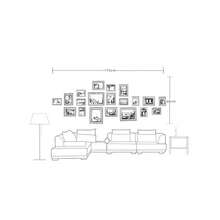 Large 23Pcs Photos Multi Picture Wall Frame Memories Collage Aperture Decoration - A - View 5