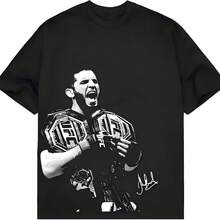 Islam Makhachev Double Champ High Quality Tee, 322 T-Shirt, MMA Shirt, Fighter Tee, Graphic Champ T-Shirt - màu đen - Xem 1