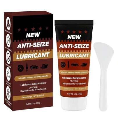 Copper Anti-Seize Brake Caliper Grease &Amp; Thread Lubricant - High Temp Copper Antiseize Compound Prevents Noise, Seizes - Use For Brake Pins, Bolts, Spark Plugs, Automotive Application - 1oz Tube 1Pack