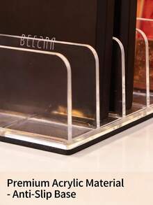 3pcs Transparent Acrylic Makeup Organizer Set | Lipstick & Eyeshadow Palette Storage | Vanity Makeup Display Rack, Makeup Room Decor,Makeup Bag,Travel Essential - Multicolor - View 9