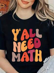 Vuelta al cole, necesitan profesores de matemáticas, camisetas gráficas para mujeres, niños y niñas. - Negro - Ver 1