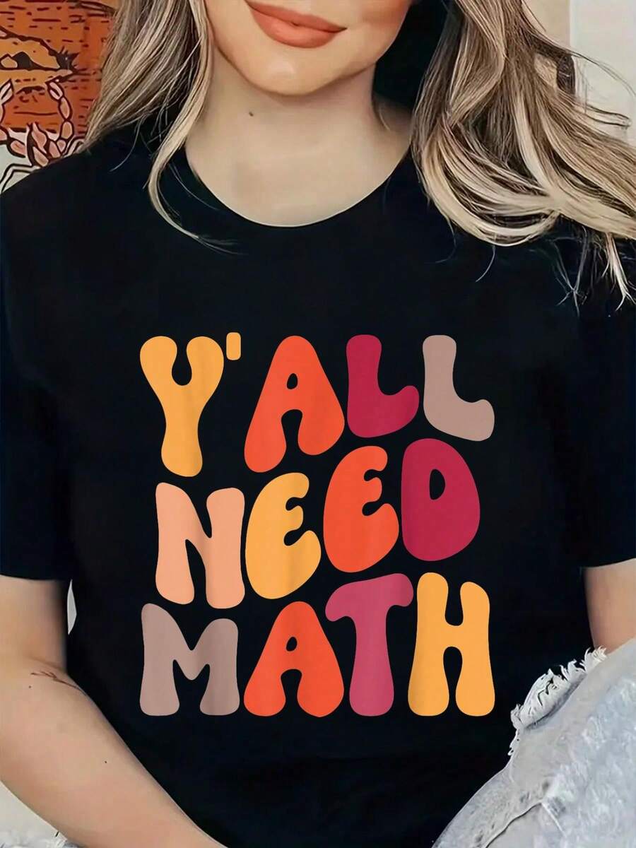 Vuelta al cole, necesitan profesores de matemáticas, camisetas gráficas para mujeres, niños y niñas. - Negro - Ver 1