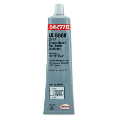 Loctite 51001 C5-A Copper Based Anti-Seize Lubricant, 1 Oz Tube