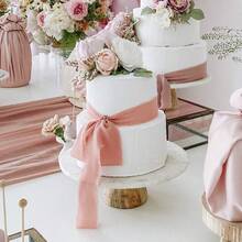 Romantic Pink Chiffon Ribbon, 3-Roll Set For Valentine's Day Decor - 彩色 - 查看 10