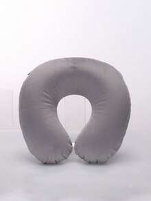 Almohada de viaje inflable, cojín de cuello suave y ajustable en forma de U para avión, coche, sillón reclinable, Mundial, viaje, descanso, adecuado para mujeres, familia, hombres, regalo, vacaciones, camping, oficina, artículos esenciales de viaje en avión, útiles escolares - Multicolor - Ver 17