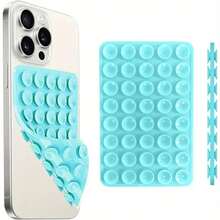 40 piezas de ventosa de silicona para teléfono, un pequeño regalo adecuado para amigos, novias y compañeros de clase compatible con iPhone, teléfono Android, regalo para cumpleaños, familia, amigos, soporte de teléfono para baño, soporte de teléfono, accesorios de teléfono, soporte adhesivo - Multicolor - Ver 18