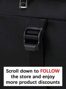 大容量防水周末旅行手提包/背包/单肩包，适合过夜医院探望，设有干湿分离层和鞋仓，多功能休闲便携书包，适用于商务、度假、户外、滑雪、运动，适合中小学生，可作背包使用，适合返校季，配有行李带设计，防盗，轻便，适合运动场所。 - 黑色 - 查看 3