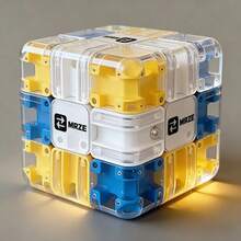 Celemela 3D Maze Cube | Maze Puzzle Integrated With Magic Cube, Toy For Concentration And Logic Training, Helps Relieve Stress And Exercise Thinking, A Refined Gift For Intelligence And Stress Relief. - Multicolor - View 4