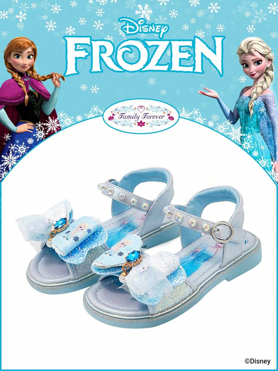 Disney 1 đôi dép công chúa có bản quyền, thích hợp cho mang hàng ngày, lễ hội, thể thao, hoạt động ngoài trời, thoải mái, chống trơn trượt, thoáng khí. - Màu xanh nhạt - Xem 1