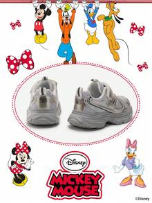 Disney 1 Pair Kids' Sneakers, Suitable For Daily Wear, Festivals, Sports, Outdoor Activities, Comfortable, Non-Slip, Durable, Breathable (Boys' Sneakers, Boys' Skate Shoes, Kids' Sports Shoes, Girls' Sneakers, Girls' Skate Shoes) - Grey - View 3