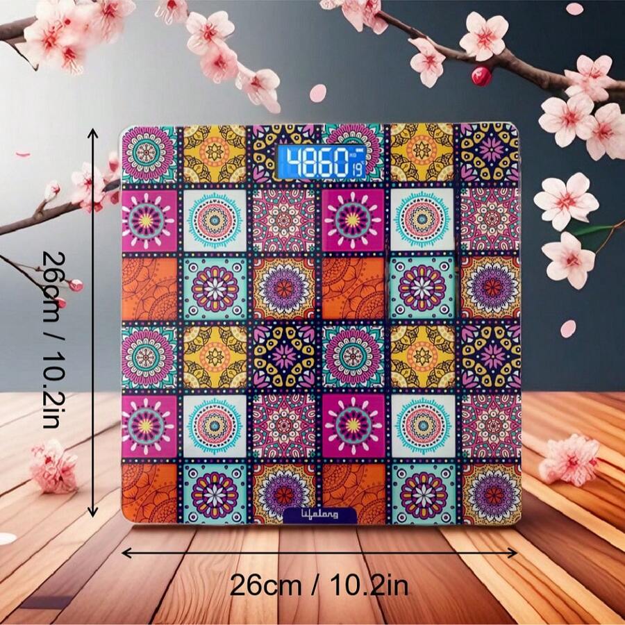 1 pieza Báscula digital de baño, báscula de peso con plataforma de vidrio que mide hasta 360 libras, pantalla retroiluminada grande, esencial para el hogar - Negro - Ver 1