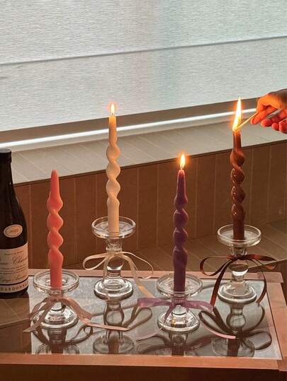 3件套欧式罗马柱玻璃烛台，DIY香薰烛台，简约拍照道具，适用于婚礼、情人节、生日、求婚等场合，也可作装饰品。