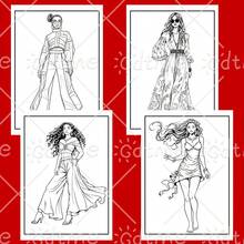 一本24页的时尚主题涂色书，采用极简美学设计，珠光纸封面。是生日、返校、妇女节、婚礼、音乐节的完美礼物，也是文具和办公用品的理想之选，A4尺寸。 - 時尚填色書 - 查看 5