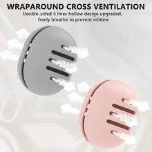 1pc Makeup Sponge Holder, Double-Sided Breathable Silicone Protective Case, Washable & Reusable Makeup Sponge Storage Box - Multicolor - View 7