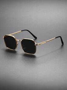 1 件复古金属男士时尚眼镜，经典休闲眼镜 - 金屬框 - 查看 28