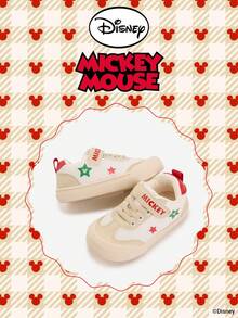 Disney 1 par de zapatillas para niños, aptas para uso diario, festivales, deportes, actividades al aire libre, cómodas, antideslizantes, duraderas y transpirables (zapatillas para niños, zapatillas de skate para niños, zapatillas deportivas para niños, zapatillas para niñas, zapatillas de skate para niñas) - Rojo - Ver 2