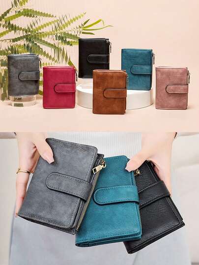 CHARM INFINITE Klassisk dubbelviktsplånbok med flera kortfack och myntficka, för dagligt bruk för kvinnor för män Pengplånbok Miniplånbok Handväska Plånbok Liten plånbok Söt plånbok Reseväska Viktig Sommar