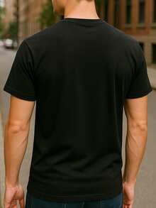 180GSM Pure Cotton Printed T-Shirt With Funny Im Not Always A Train Wreck Just Kidding Toot Toot Train Graphic Knitted Craft Breathable Soft Durable Easy To Clean Comfortable - 黑色 - 查看 2