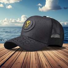 Daily Mesh Breathable Men's Baseball Cap, A Comfortable And Versatile Sun Hat Suitable For Outdoor Activities, A Gift For Friends, Men's Baseball Cap, Truck Driver Hat - màu đen - Xem 3