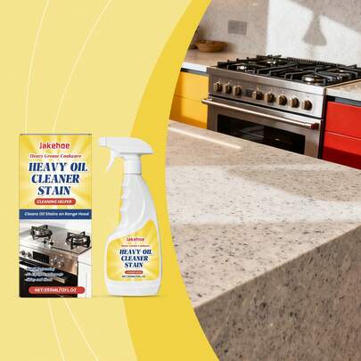jakehoe 500 ml Dégraissant et nettoyant pour four haute performance - Élimination puissante de la graisse, des aliments brûlés et des dépôts de carbone sur les poêles, les casseroles et les grils | Spray dégraissant instantané portable | Solution de nettoyage en profondeur pour les plaques de cuisson et les hottes de cuisinière