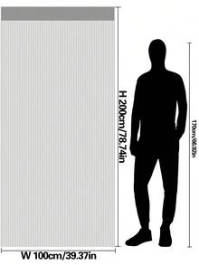 1pc Cute Romantic Dual-Color Heart String Tassel Curtain, 39.37in X 78.74in, Decorative Curtain, Suitable For Kindergarten Decoration - Bright Red - View 5