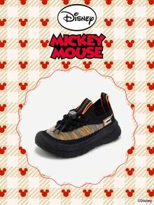 Disney 1 双儿童运动鞋，适合日常穿着、节日、运动、户外活动，舒适、防滑、耐用、透气（男童运动鞋、男童滑板鞋、儿童运动鞋、女童运动鞋、女童滑板鞋） - 黑色 - 查看 2