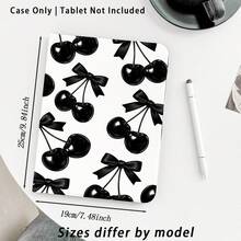 1个翻盖式桌面保护套，带笔槽，黑樱桃图案，兼容华为Matepad SE 11英寸/Matepad Pro 11英寸/Matepad 11.5英寸 2026等，荣耀平板8/9/10，荣耀GT 11.5英寸/X7/X8A/X9/X8Pro/X9Pro/X10 PRO/V9/V8 Pro等，三星S11/A11/A11+等，苹果等，具备自动休眠/唤醒功能，适合返校季、情人节等场合。 - 彩色 - 查看 2